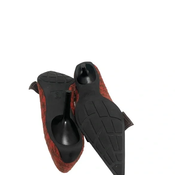 Sam Edelman, Red and Brown Women's Heels, Tweed, Size 9.5 - Picture 9 of 9